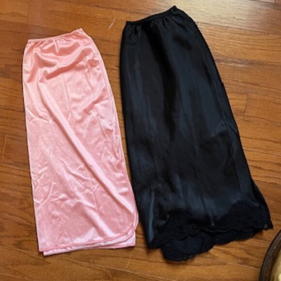 Lily of France & Vassarette 1980's Vintage Half Slips - Picture 1 of 15